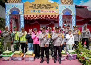 Kapolda Sumut Tinjau Pos Pelayanan Pintu Tol Sinaksak, Antisipasi Kemacetan dan Arus Balik