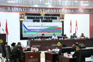 Nota pengantar LKPJ T.A 2024 resmi disampaikan Bupati Samosir pada DPRD Samosir