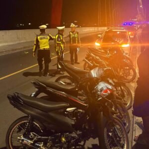12 Unit Sepeda Motor Diamankan Polres Samosir Dalam Blue Light Patrol