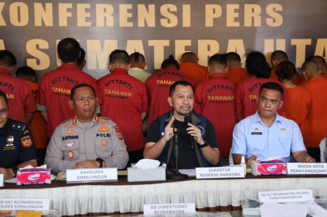 
					Gabungan Polda Sumut, Polres Siantar dan Simalungun Ungkap 101 Kasus Narkoba
