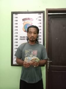 Kapolsek Tanjungpura Respon cepat Amankan satu Pelaku Pungli ke Supir Truk