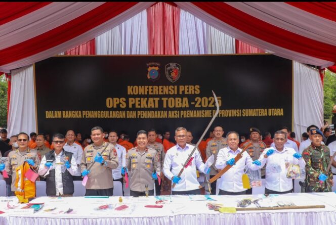 
					Operasi PEKAT TOBA-2025 Berakhir, Polda Sumut Berantas 1.153 Kasus Premanisme ‘Wujudkan Keamanan dan Iklim Investasi Kondusif