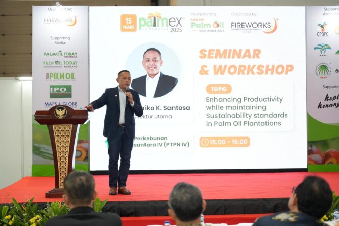 
					Jatmiko Beberkan Kunci Transformasi PalmCo di Palmex Internasional 2025