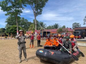 Brimob Polda Sumut Jadi Tuan Rumah Latihan Gabungan Penanggulangan Bencana Alam Bersama TNI, POLRI, dan Pemerintah Tabagsel