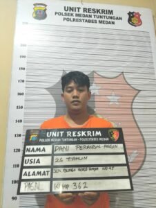 Tersangka Pelaku Pencurian Uang Teman Satu Kos Nginap di Polsek Medan Tuntungan