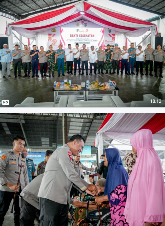 
					Sambut HUT Bhayangkara ke-79, Polda Sumut Gelar Bakti Kesehatan dan Sosial untuk 2.000 Warga Belawan