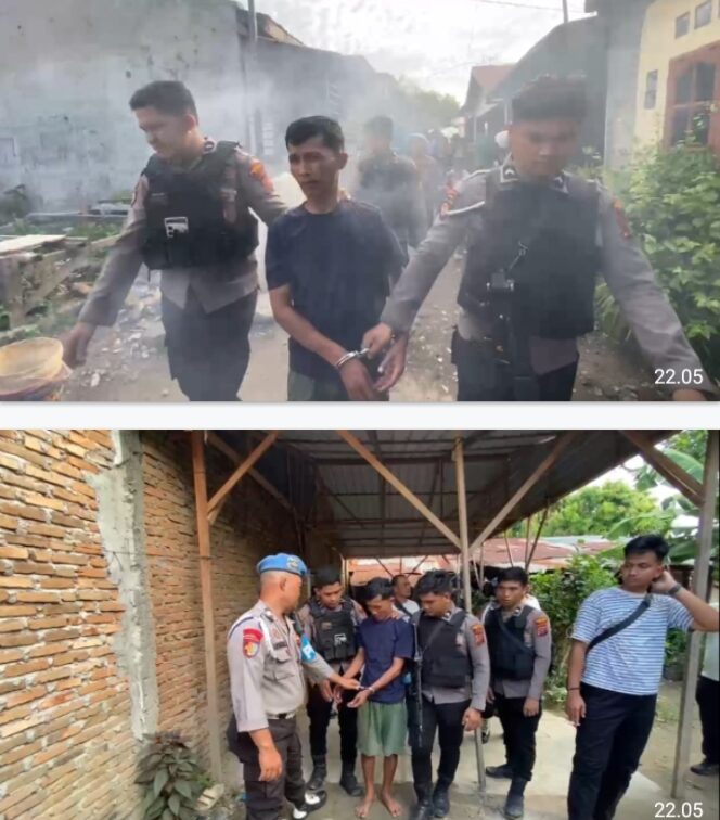 
					Polrestabes Medan GSN di Jalan Klambir V, Bandar Sabu Dibekuk dan Barak Beranjau Kawat Duri Dibakar