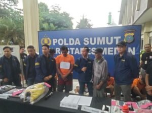 Unit Resmob Sat Reskrim Polrestabes Medan Ciduk Pencuri dan Penadah Becak Motor