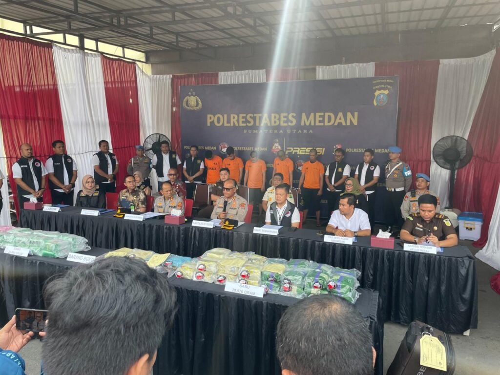 Polrestabes Medan Musnahkan Sabu  20Kg dan 59.750 Butir Pil Ekstasi