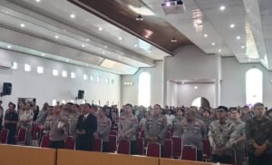 Personel Polda Sumut Gelar Ibadah Oikoumene, Doakan Keamanan dan Kedamaian Bangsa