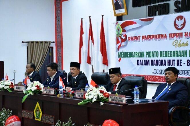 
					HUT RI ke-80, Presiden Prabowo Tegaskan Kemandirian Pangan,Bupati dan DPRD Samosir Siap Dukung