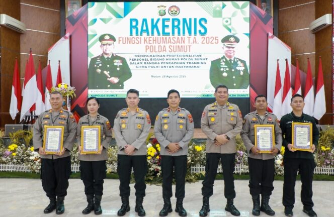 
					Gelar Rakernis Kehumasan, Bidhumas Polda Sumut Perkuat Peran Humas sebagai Ujung Tombak Citra Polri