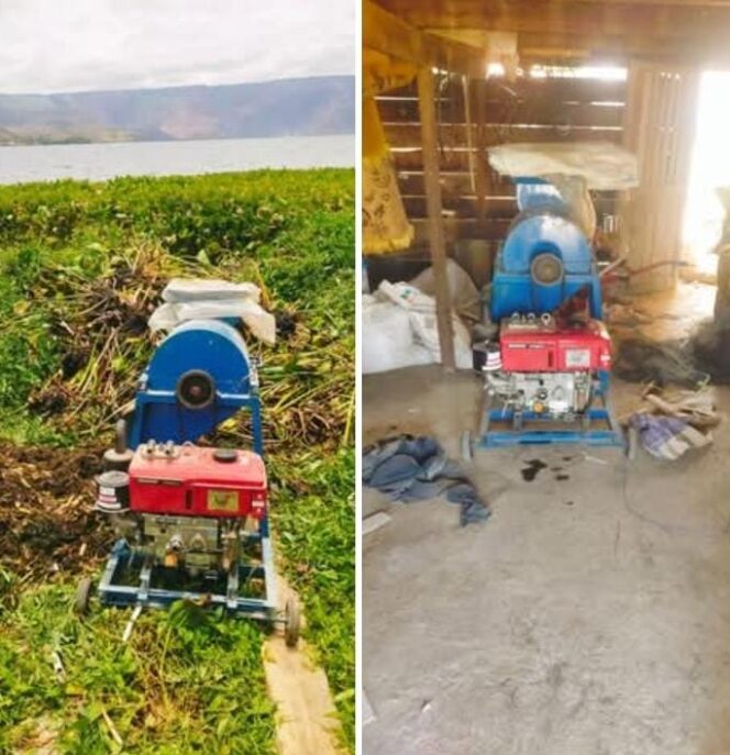 
					Kepala Desa Abai, Mesin Pencacah Enceng Gondok di Samosir Jadi Sorotan Warga