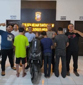 Tim Opsnal Polsek Medan Tuntungan Bekuk 3 Pelajar Pelaku Curas