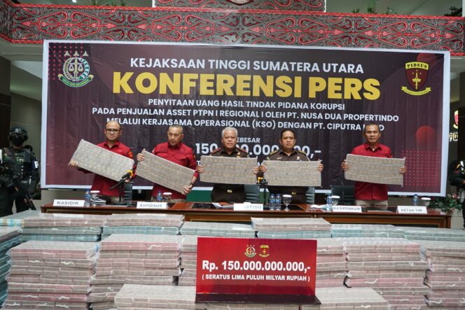 
					Perkara Tipikor Aset PTPN I : Kejati Sumut Amankan Rp 150 Milyar, Tiga Tersangka Sudah Ditahan