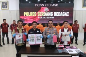 Polres Serdang Bedagai Bongkar Sindikat Pencurian Besar, 9 Pelaku Ditangkap dan Barang Bukti Puluhan Juta Disita