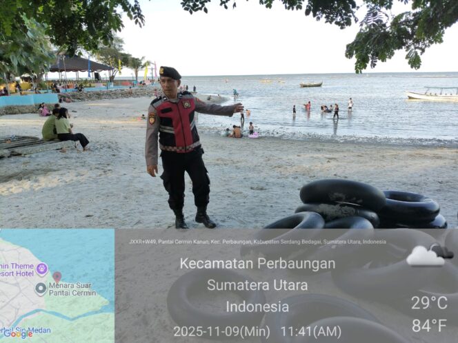 
					Polres Serdang Bedagai Amankan Objek Vital di Tempat Pariwisata, Terapkan Protokol Kesehatan