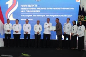 Rutan Kelas I Medan Turut Sukseskan Peringatan Hari Bakti Ke-1 Kementerian Imigrasi dan Pemasyarakatan