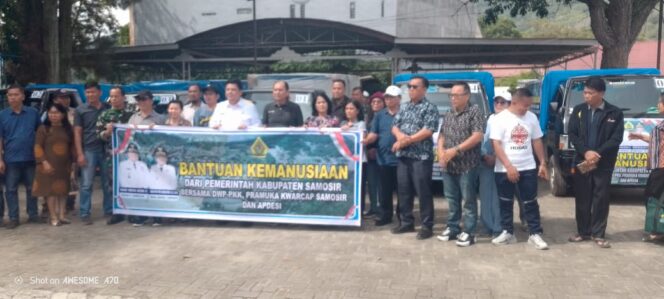 
					Daerah Terdampak Bencana, Pemkab Samosir Salurkan Bantuan Kemanusiaan Bersama Berbagai Unsur Masyarakat