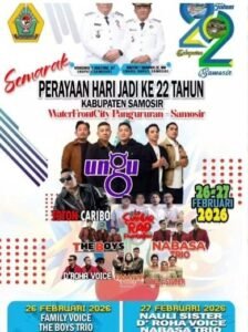 HUT ke-22 Samosir Siap Digelar Meriah, Musisi Nasional dan Lokal Turut Ambil Bagian