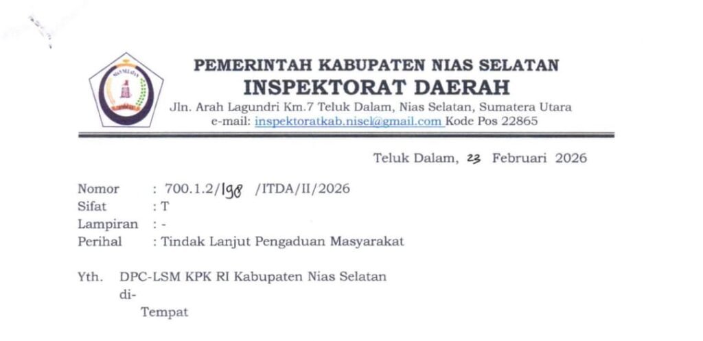 Dugaan Penyelewengan Dana Desa Hilikana Dilaporkan LSM KPK RI, Inspektorat Nisel Lakukan Verifikasi
