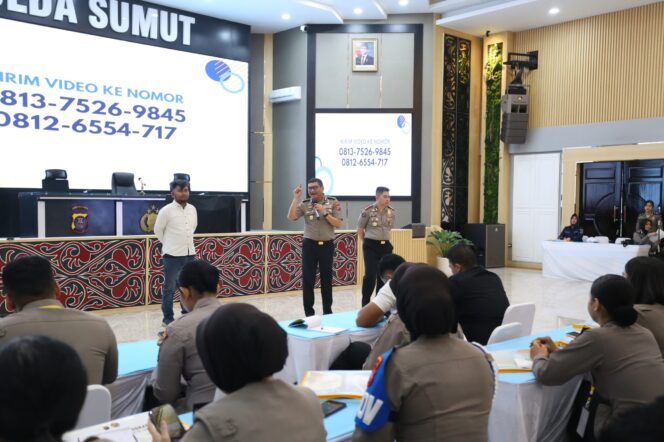 
					Polda Sumut Gelar Pelatihan Kehumasan, Personel Belajar Teknik Hook Berita hingga Editing Video