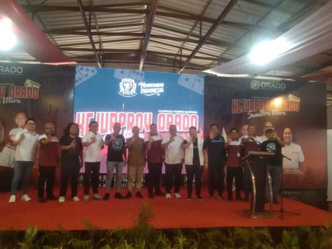 
					Ketua Yopie H Batubara menggelar kejuaraan Cabang Olahraga Domino Provinsi Sumatra Utara(Sumut) tgl 19 /4/2026 Di Aula PRSU Medan