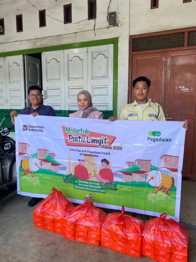 
					Pegadaian Cabang CP Krakatau Konsisten Gelar Sedekah Jumat, Salurkan Bantuan untuk Masyarakat Sekitar