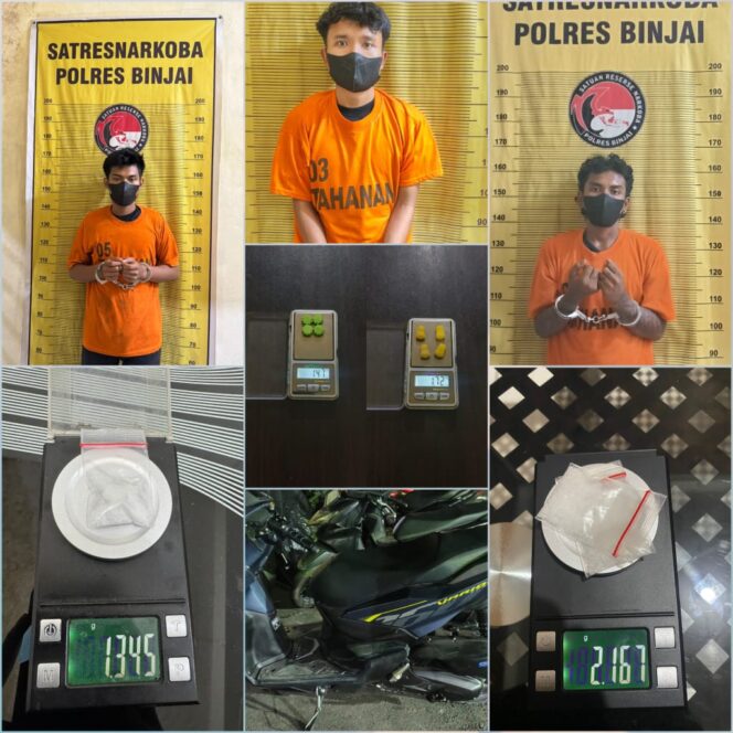 
					Dalam Sehari 3 Pengedar Narkoba Diamankan Polres Binjai Dari TKP Berbeda