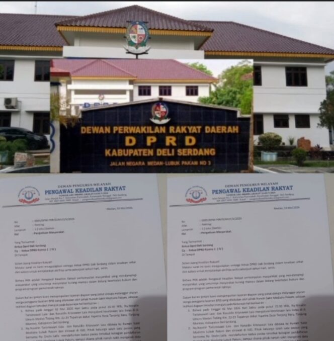 
					DPRD Deli Serdang Dituding Lamban Menyerap Aspirasi Warga, Lembaga PKR: Percuma Mengadu Kepada Wakil Rakyat !