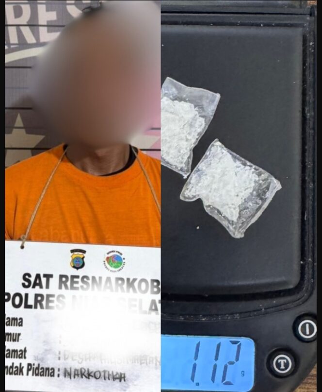 
					Sat Resnarkoba Polres Nias Selatan Ciduk Pria Diduga Pengedar Sabu 1,12 Gram Saat Hendak Transaksi di Pinggir Jalan