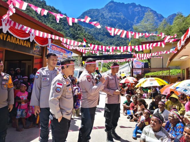 
					Semarak Hari Bhayangkara ke-80, Satgas Ops Damai Cartenz-2026 Hadir Membawa Harapan bagi Warga Tembagapura