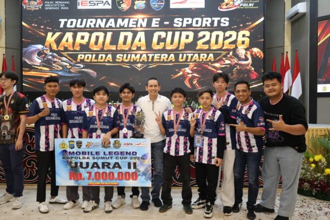 
					Team GAMA Polres Sergai Raih Juara II Turnamen Esport Kapolri Cup Polda Sumut