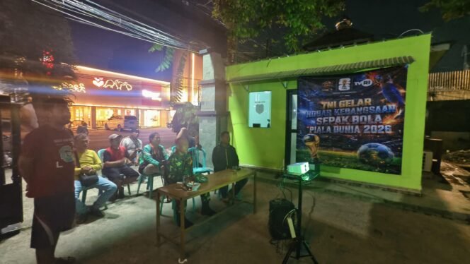 
					Demam Semifinal Piala Dunia 2026 Warnai Nobar Kodim 0501/Jakarta Pusat