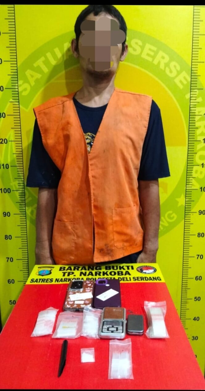 
					Bekuk Pengedar Narkoba, Satres Narkoba Polresta Deli Serdang Amankan Barang Bukti
