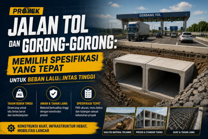 
					Proyek Jalan Tol dan Gorong-Gorong: Memilih Spesifikasi yang Tepat untuk Beban Lalu Lintas Tinggi