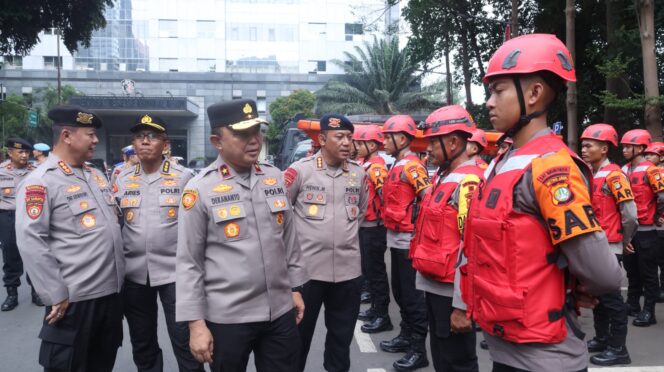 
					Polda Metro Jaya Gelar Apel Kesiapan Personel dan Peralatan Penanganan Bencana