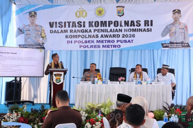 
					Kompolnas RI Lakukan Visitasi ke Polsek Metro Pusat dalam Penilaian Kompolnas Awards 2026