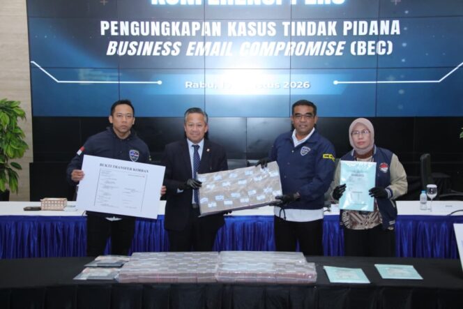 
					Polri Ungkap Kasus Business Email Compromise, Kerugian Korban Capai USD 350 Ribu