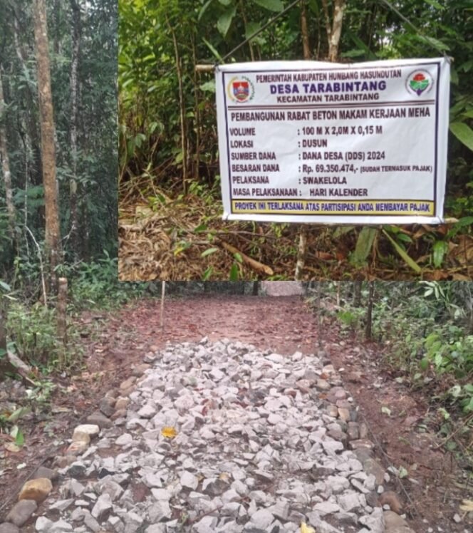 
					Proyek Makam Kerajaan Meha di Kecamatan Tarabintang Humbahas Disorot, Diduga Sarat Penyimpangan