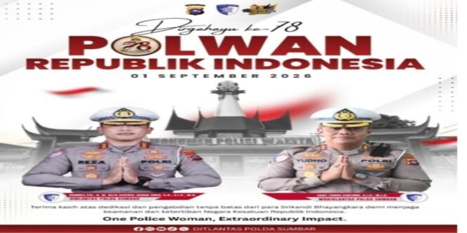 
					Dirlantas Polda Sumbar Beri Penghormatan untuk Srikandi Bhayangkara pada HUT Polwan RI ke 78