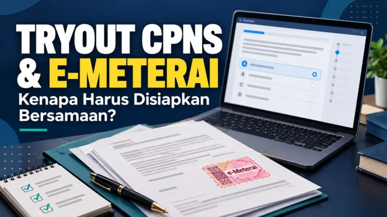 Kenapa tryout CPNS dan e-meterai harus disiapkan bersamaan?